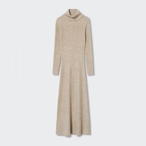 Mango Knitted Turtleneck Dress